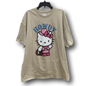Hello Kitty "Howdy" Graphic T-Shirt - Size Extra Extra Large XXL - NWT